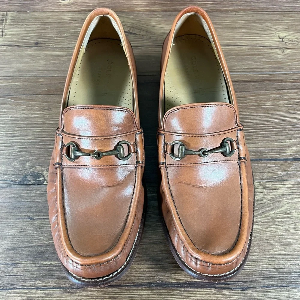 Cole Haan ‘Britton Bit’ Loafer Leather Slip-On‎ Shoes Men’s Size 9.5 Old Money